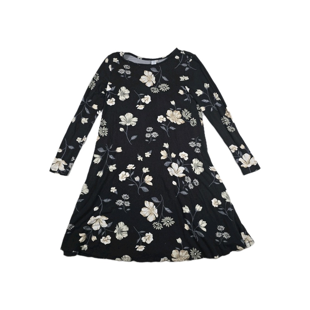 Old Navy Black Floral Stretchy Women's Size‎ Small Extra Small XS Dress